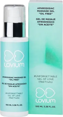 Produktbild von LOVIUM Aphrodisiac Oil-Free Massage Gel with Red Berry Aroma 100ml