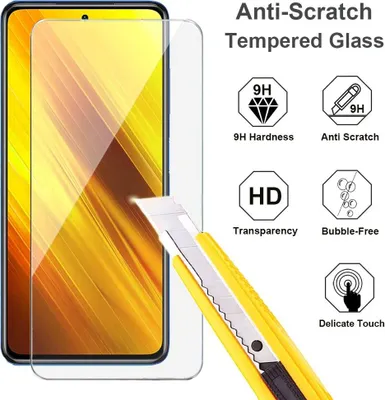 Produktbild von Schutzglas Glasfolie für Xiaomi Poco X3 NFC Display Schutz Panzerfolie Full 9H