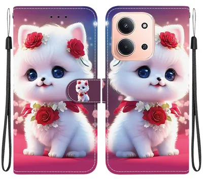 Immagine prodotto di Custodia a portafoglio in Pelle finta con motivo decorativo per Xiaomi Redmi 15C 5G / 4G / Poco C85 5G
