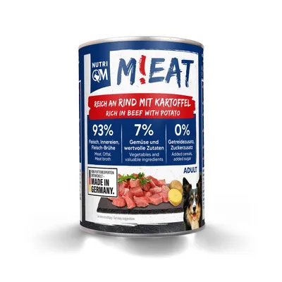 Produktbild von NutriQM M!eat Rind & Kartoffel 6 x 400 g