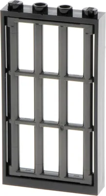 Immagine prodotto di 1x Telaio per finestra Lego 1x4x6 nero griglia anta porta perla grigio scuro 92589 60596