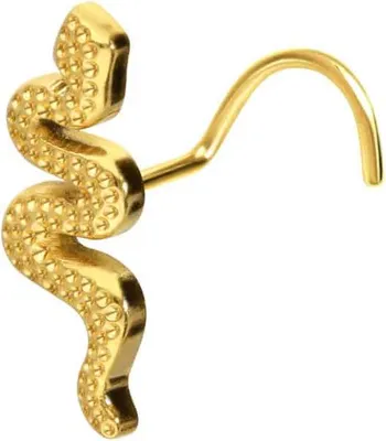 Produktbild von Nasenpiercing, Nasenstecker Titan Nasenstecker Spirale SCHLANGE