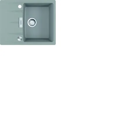 Produktbild von Franke Maris Centro Einbauspüle Fragranitspüle CNG 611-62 Steingrau Drehknopf Edelstahl ab 45 cm 114.0681.427 - inkl.