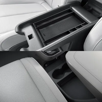 Image de Organisateur de console centrale et boîte de rangement pour accoudoir, compatible avec Hyundai Ioniq 5, modèles 2025 et 2026, lot de 2, en ABS