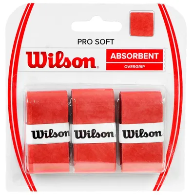 Obrázok produktu pre Wilson - Grip na raketu „Pro“ 3 ks MR2243 (jednotná veľkosť) (červená)