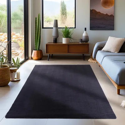 Produktbild von Carpetsale24 Waschbarer Kurzflor Teppich - Rutschfest, Einfarbig & Weich im modernen Stil, Grösse: 240x340 cm