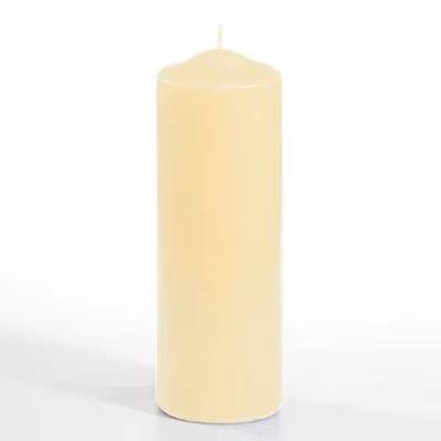 Produktbild von Papstar Stumpenkerzen Ø 70 mm 200 mm creme, 6 x 1 Stück