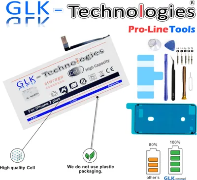 Produktbild von GLK-TECHNOLOGIES Akku für Apple iPhone 7 Plus A1784 A1661 A1785 Batterie