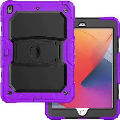 Produktbild von Tasche für iPad 9/8/7 10.2" mit Ständer und Stylus-Halterung Lila