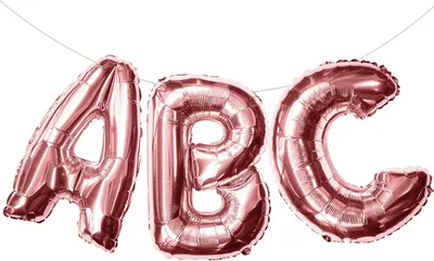 Produktbild von Oblique Unique ABC Folienballon Girlande Schuleinführung Einschulung Schulanfang Feier Deko rosé gold