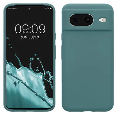 Produktbild von kwmobile Handyhülle für Google Pixel 8 Hülle, für Pixel 8 Case - Hülle Silikon - kabelloses Laden - Arctic Night