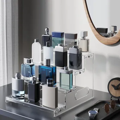 Acryl Make-up Organizer Display Ständer - 4 Ebenen - Kosmetik Aufbewahrung Halter - Transparent Acryl - für Popfiguren