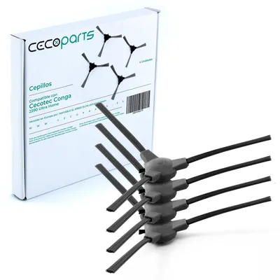 4 Bürsten für Cecotec Conga 2290 Ultra und Titanium