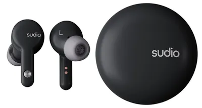Produktbild von Sudio A2BLK, True Wireless Stereo (TWS), Anrufe/Musik, 56,6 g, Kopfhörer, Schwarz