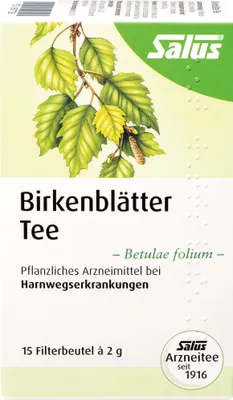 Produktbild von Birkenblätter Arzneitee Betulae folium Salus, 15 St FBE