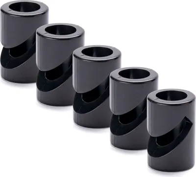 Produktbild von 5 Stück Wand- und Deckenpin, Kabelhalter als Deckenbefestigung für Textilkabel, (Ø 20 mm), Höhe 30 mm, Schwarz