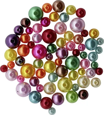 Produktbild von Glorex Schmuck Perlen 6-12 mm 25 g, glänzend