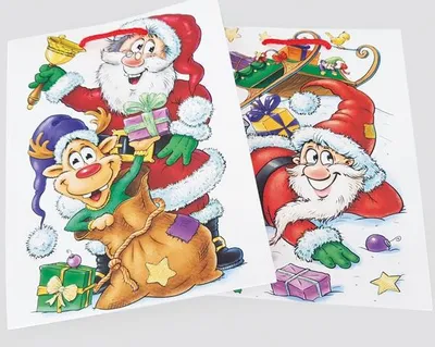 Produktbild von Geschenktasche 23x18x10cm, 157g, mit Santa oder