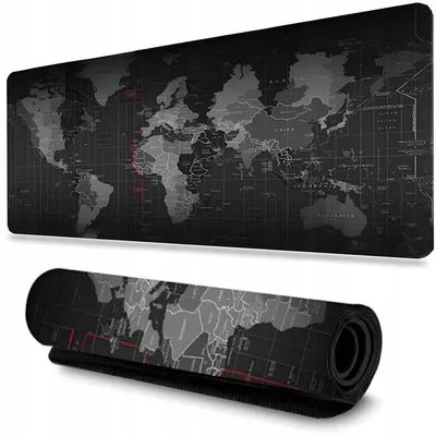 Produktbild von Gaming-Mausunterlage für den Schreibtisch XXL 80x30 cm, stark, schwarz