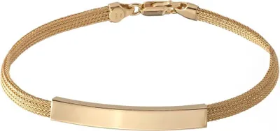 Produktbild von SILBERKETTEN STORE Fashion Armband - 925 Silber, vergoldet GOL186, Länge wählbar - 18cm