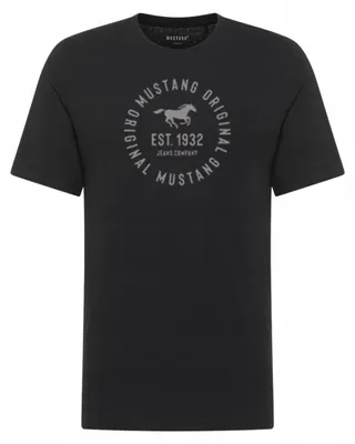 Obrázek produktu pro Mustang | Pánské tričko ve stylu Mustang, model Alex, barva černá, materiál: bavlna, velikost L