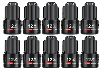 Obrázek produktu pro Náhradní baterie, kapacita 4000 mAh, napětí 12 V, 10 baterií o kapacitě 4,0 Ah