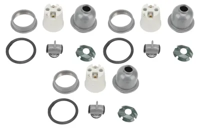 Zdjęcie produktu dla 3 sztuki, oprawka lamp E27, wodoodporna, izolacyjna, mała oprawka ceramiczna do żarówek