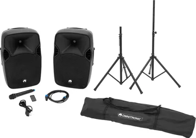 Image de OMNITRONIC Set XFM-212AP + pied haut pour enceintes MOVE MK2