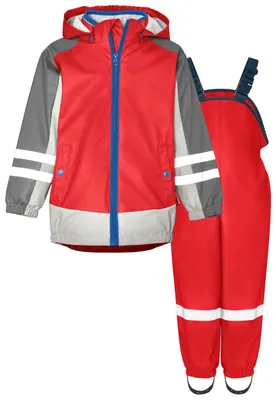 Immagine prodotto di Playshoes, set antipioggia, composto da giacca e pantaloni antipioggia, 3-in-1, impermeabili