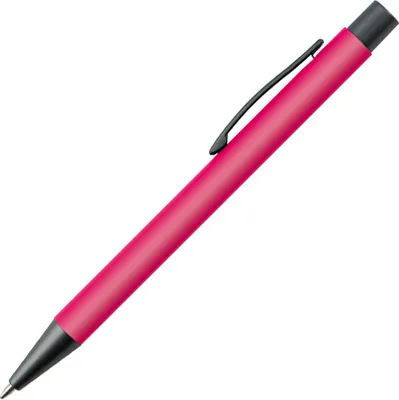 Produktbild von 10 Kugelschreiber / mit Clip aus Metall / Farbe: pink