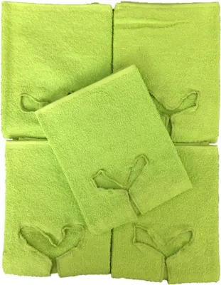 Produktbild von Handtuch mit Nasenschlitz für Massageliege 5 Stück Apfelgrün