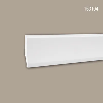 Produktbild von PROFHOME 153104 Sockelleiste Fußleiste Stuckleiste aus Polyurethan 2 m