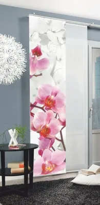 Produktbild von Home Wohnideen Schiebevorhang Dekostoff DigitaldruckBlossom 1 teilig 245 x 60 cm Rose