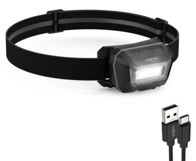 Produktbild von ANSMANN Akku LED Kopflampe - Profi LED Stirnlampe mit 300 Lumen - IP65 Schutz