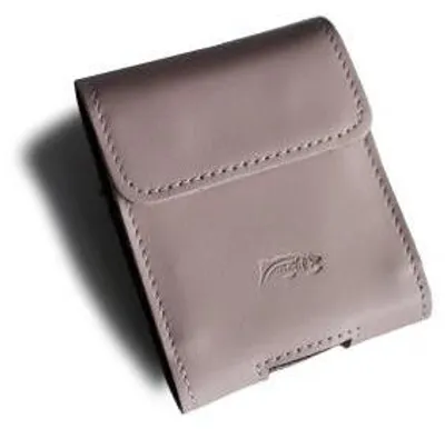 Produktbild von LURESKO HECTOR FLIP M Lederhülle für Hals/Gürtel/Gürtel-Schlaufe für Flip-Modelle (glattes Pink mit weißen Nähten)