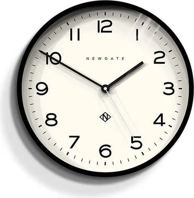 Produktbild von Newgate Number Three Echo Wanduhr in Schwarz