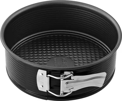 Immagine prodotto di Zenker Black Metallic Springform, Spring Form, Backform, Kuchenform, Stahlblech mit Antihaftbeschichtung / Antihaft Classic, Schwarz, Ø 20 cm, 6500