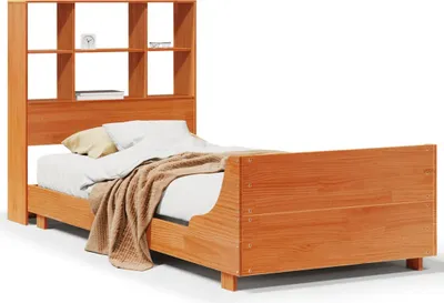 Produktbild von Massivholzbett ohne Matratze Wachsbraun 75x190 cm Kiefernholz