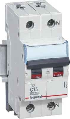 Produktbild von Legrand LS-Schalter, 10kA, C, 13A/1pol+N, 2TE, 1 Stk.