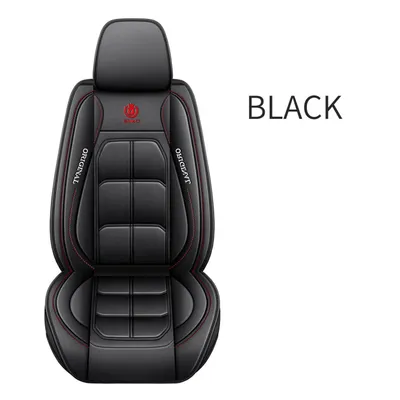 Produktbild von 1 Stück Einzelperson Auto Vordersitze Sitzbezüge,Universal für Fahrersitz/Beifahrer Sitzauflage,Schonbezüge Komplettset Kunstleder,Schwarz.