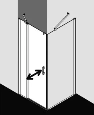 Produktbild von Kermi PE1NR08018VYK Pendeltür Pega 1NR 0800x