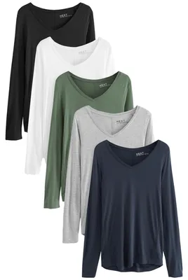 Immagine prodotto di NEXT, confezione da 5 maglie a maniche lunghe