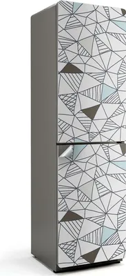 Produktbild von Abstraktes Kreismuster – Kühlschrank Aufkleber – Klebefolie Kühlschrank – Kühlschrank Nachbildung – Kühlschrankfolie selbstklebend – Küchen Nachbildungation – 60x205 cm