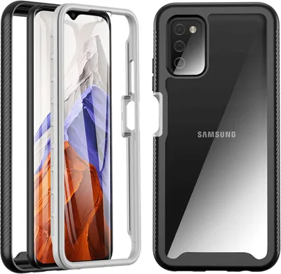 Produktbild von Schwarzes Gehäuse Für Samsung Galaxy A03S Glasbildschirm
