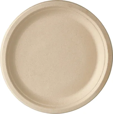 Produktbild von Papstar Zuckerrohr Teller "pure", Ø 26 cm natur, 10 x 50 Stück