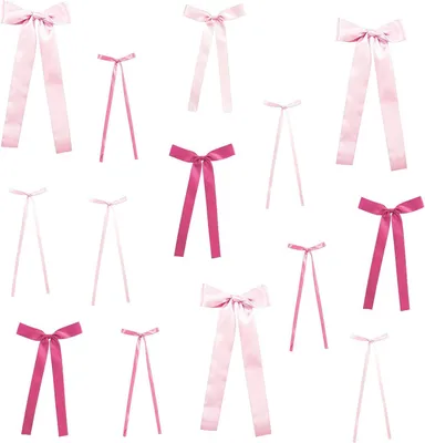 Produktbild von Satinschleifen Deko, 50 Stück, rosa, für Wand und Tür