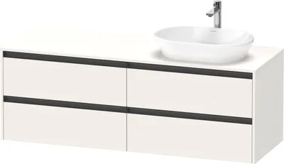 Produktbild von Duravit Ketho.2 Wastafelonderkast 160x55x56,8 cm Supermat Wit