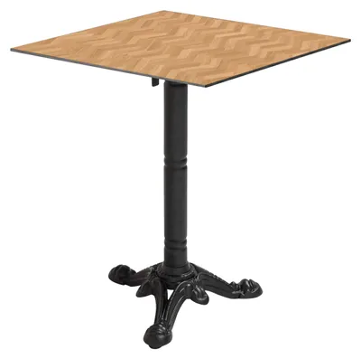 Immagine prodotto di Tavolo da bistrot da giardino inclinabile 60 cm motivo a chevron - Oviala Opera