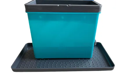 Produktbild von Metaltex tidy-tex Spülbecken-Organizer 24x13x14cm, Kunststoff Türkis, Besteckkorb