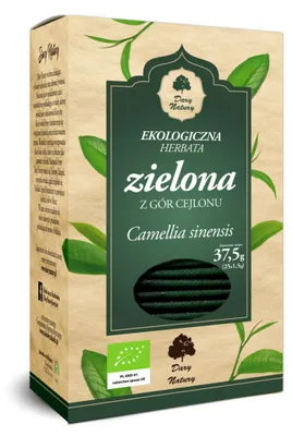 HERBATA ZIELONA BIO (25 x 1,5 g) 37,5 g - DARY NATURY